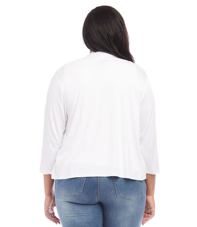 Karen Kane Off White Plus Size Calli Cardigan Karen Kane
