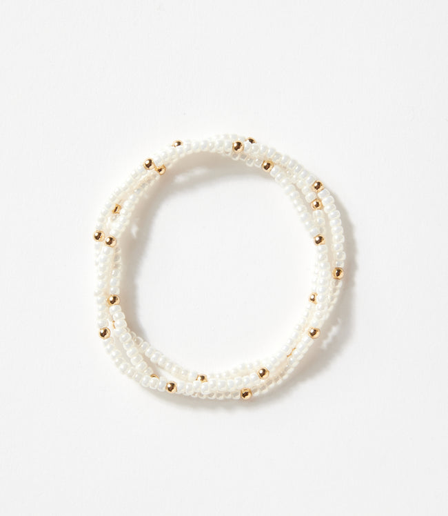 Karen Kane Pearl Beaded Crystal Bracelets Set Of 3 Karen Kane