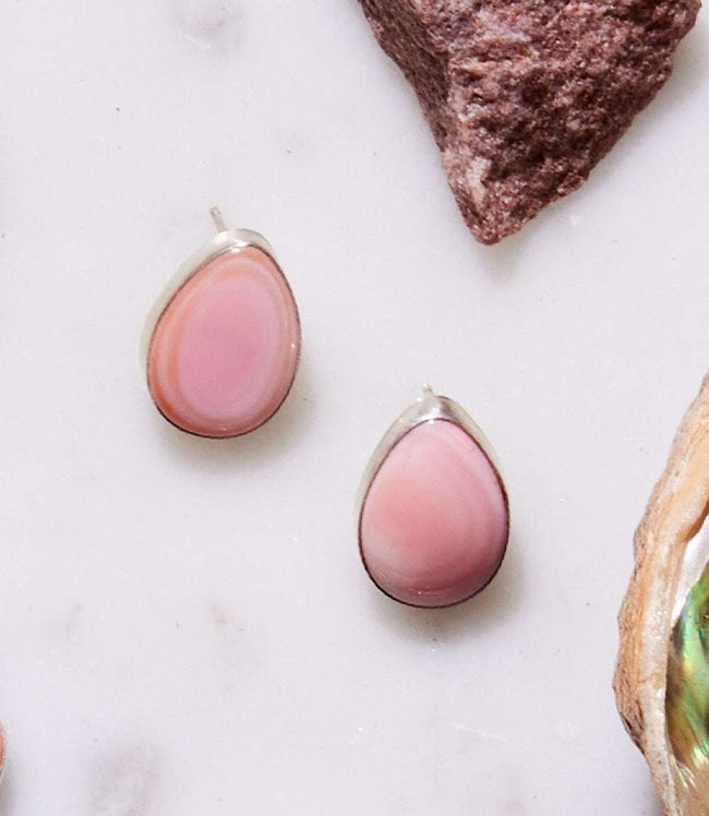 Karen Kane Pink Pink Conch Necklace And Earrings Set Karen Kane