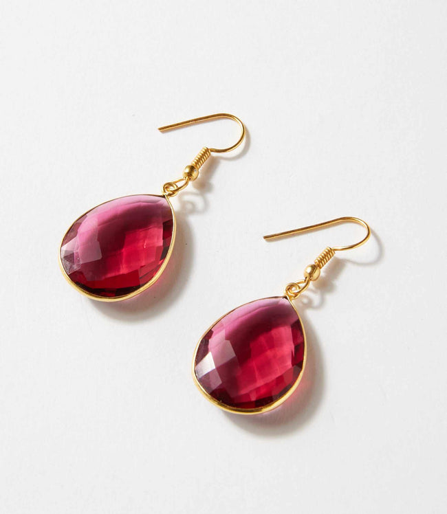 karen kane Pink Pink Quartz Teardrop Earrings Karen Kane