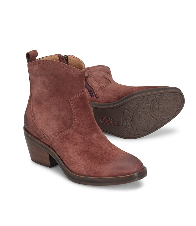 Karen Kane Porto Red Sofft Shaelyn Pull On Western Booties Karen Kane