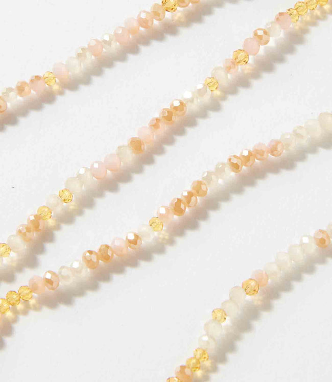 Karen Kane Powder Pink Beaded Gemstone Wrap Bracelet Karen Kane