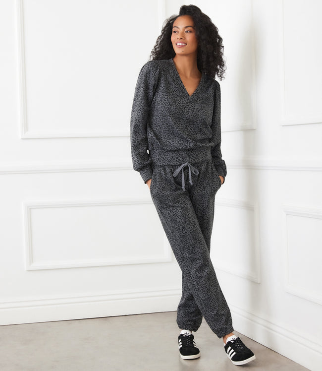 karen kane Print Animal Print Sweatpants Karen Kane