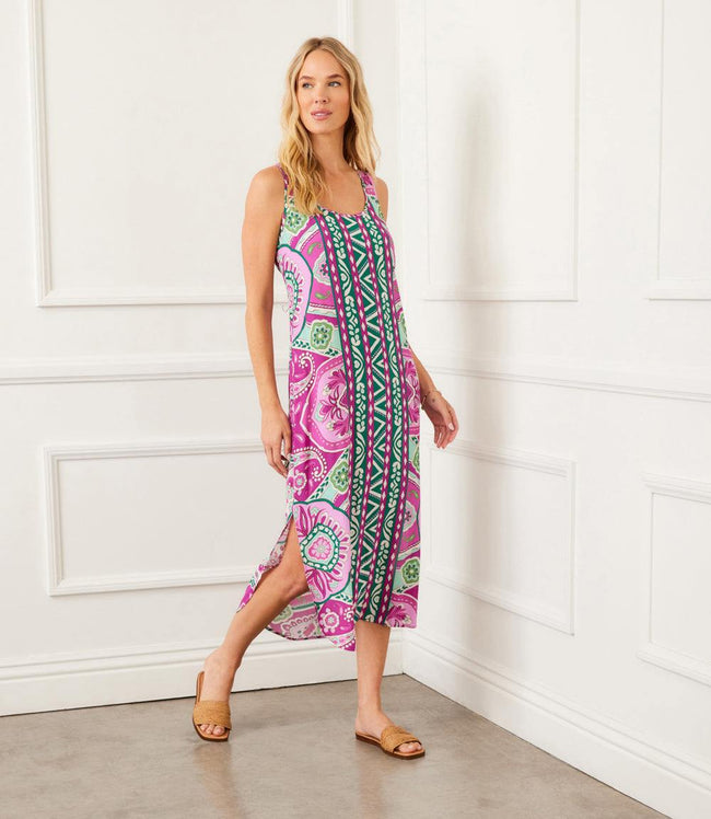 karen kane Print Petite Size Side-Slit Tank Dress Karen Kane