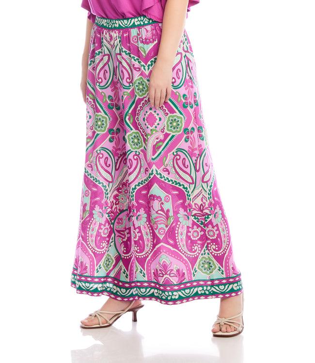 Karen Kane Print Plus Size Wide-Leg Pants Karen Kane