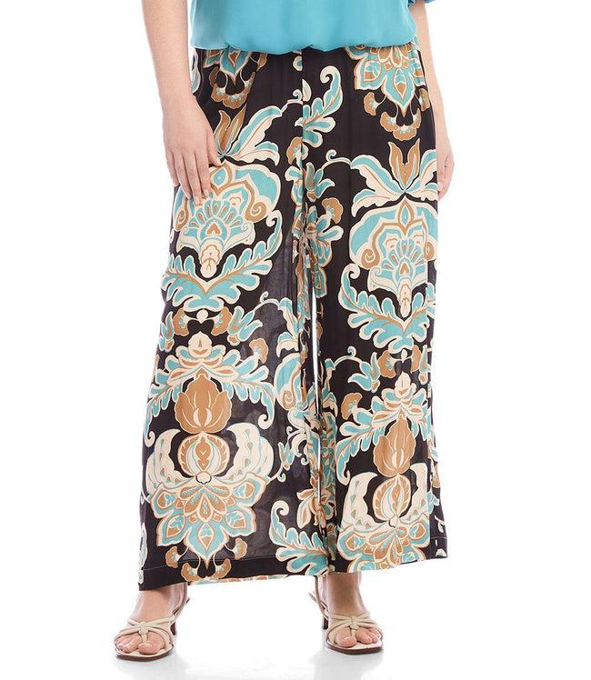 karen kane Print Plus Size Wide-Leg Pants Karen Kane