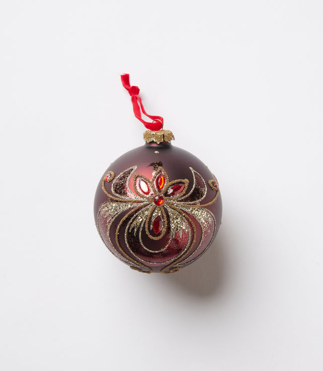 karen kane Red Diamond Embellished Glass Ornament Karen Kane