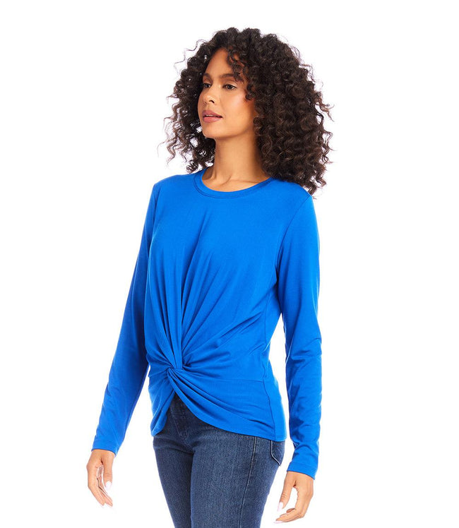 Karen Kane Royal Petite Size Twist Front Top Karen Kane