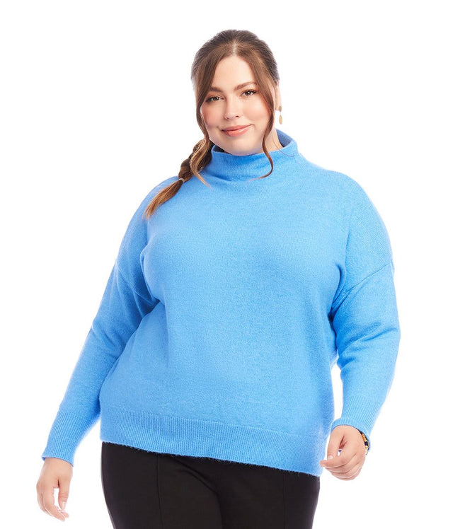 karen kane Sea Plus Size Mock Neck Sweater Karen Kane