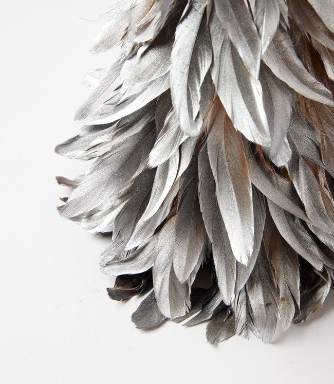 Karen Kane Silver Flocked Feather Metallic Tree Karen Kane