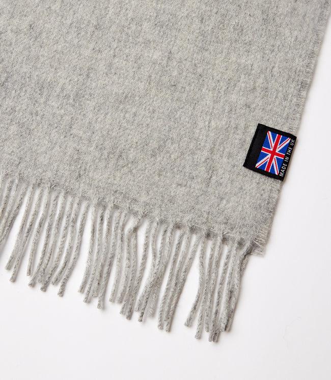 Karen Kane Silver Merino Wool Fringed Scarf Karen Kane