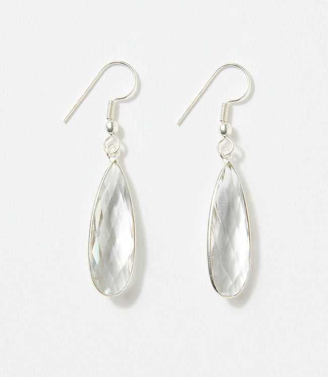 Karen Kane Silver Quartz Teardrop Earrings Karen Kane
