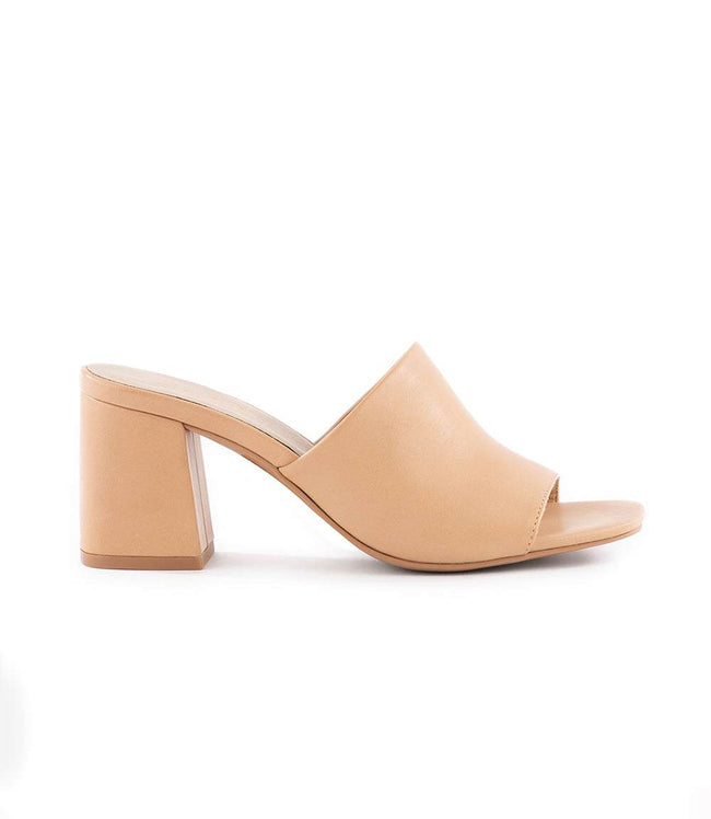 Karen Kane Tan Adapt Leather Heel Sandals Karen Kane