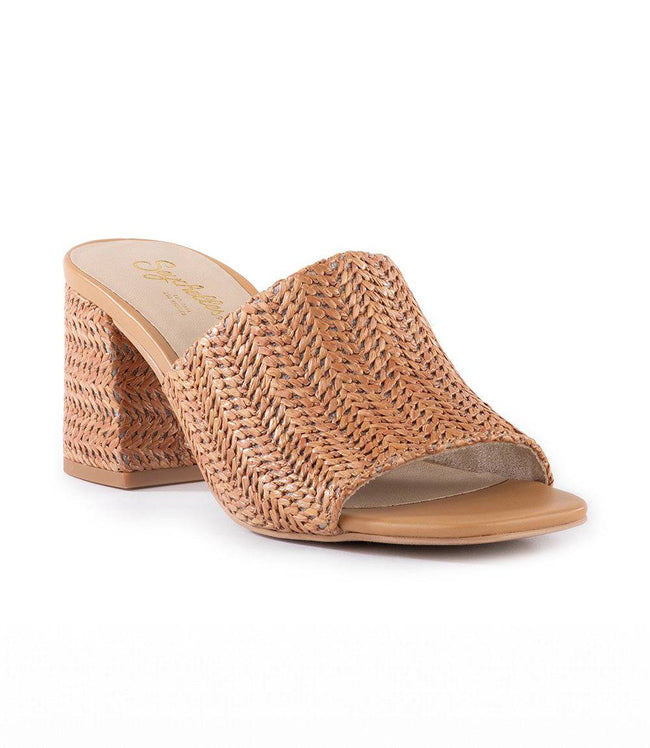 Karen Kane Tan Adapt Raffia High Heel Sandals Karen Kane