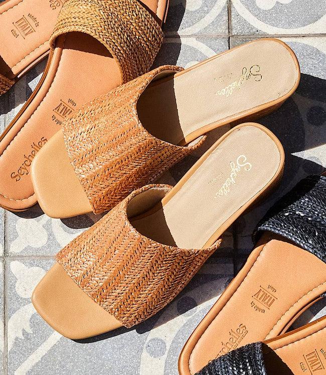 Karen Kane Tan Adapt Raffia High Heel Sandals Karen Kane