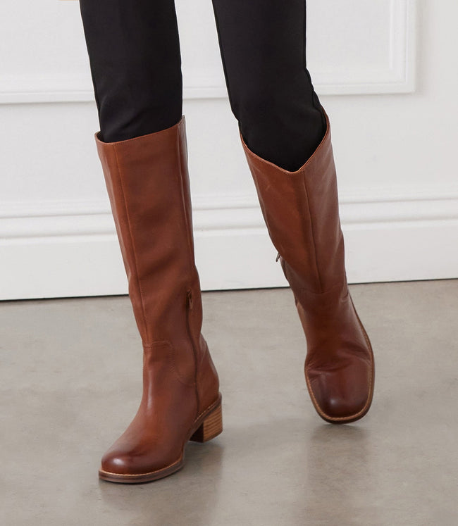karen kane Tan Seychelles Sand In My Boots Round Toe Knee High Boots Karen Kane