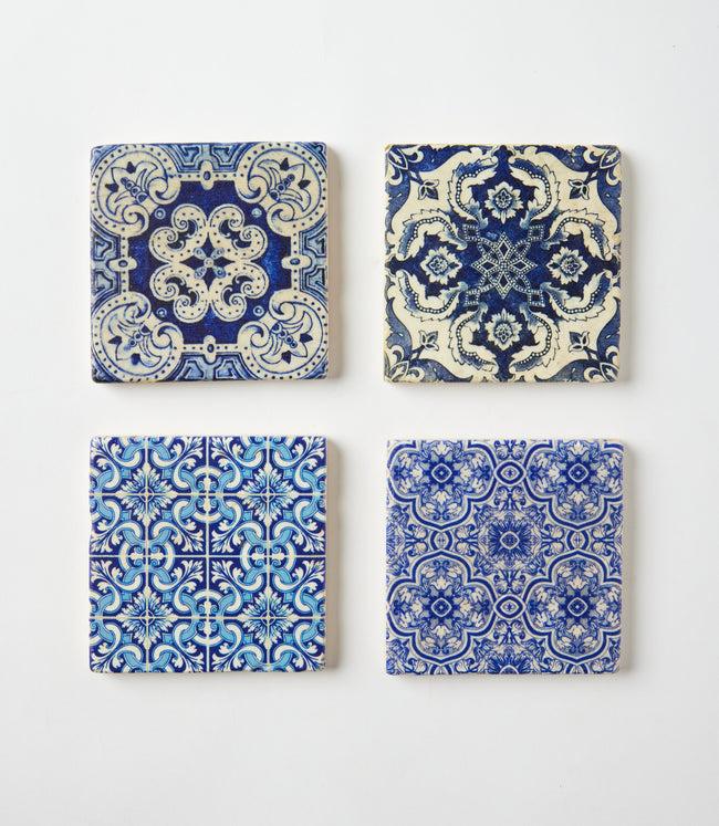 karen kane Tile Italian Tile Marble Coasters Set Of 4 Karen Kane
