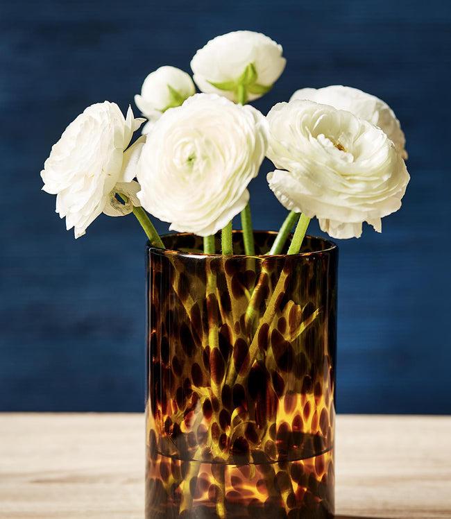 Karen Kane Tortoise Tortoise Glass Candleholders Set Of 2 Karen Kane