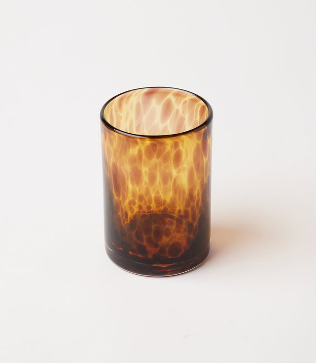 Karen Kane Tortoise Tortoise Glass Candleholders Set Of 2 Karen Kane