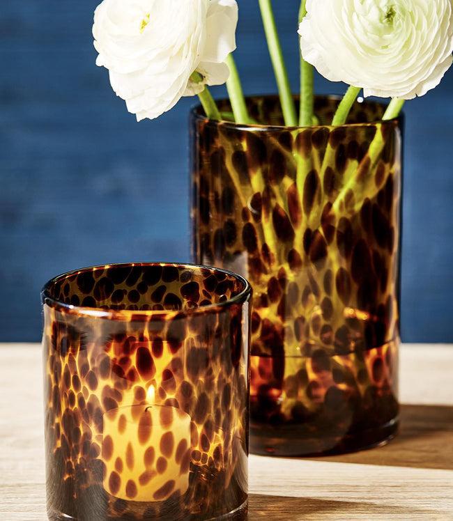 karen kane Tortoise Tortoise Glass Candleholders Set Of 2 Karen Kane