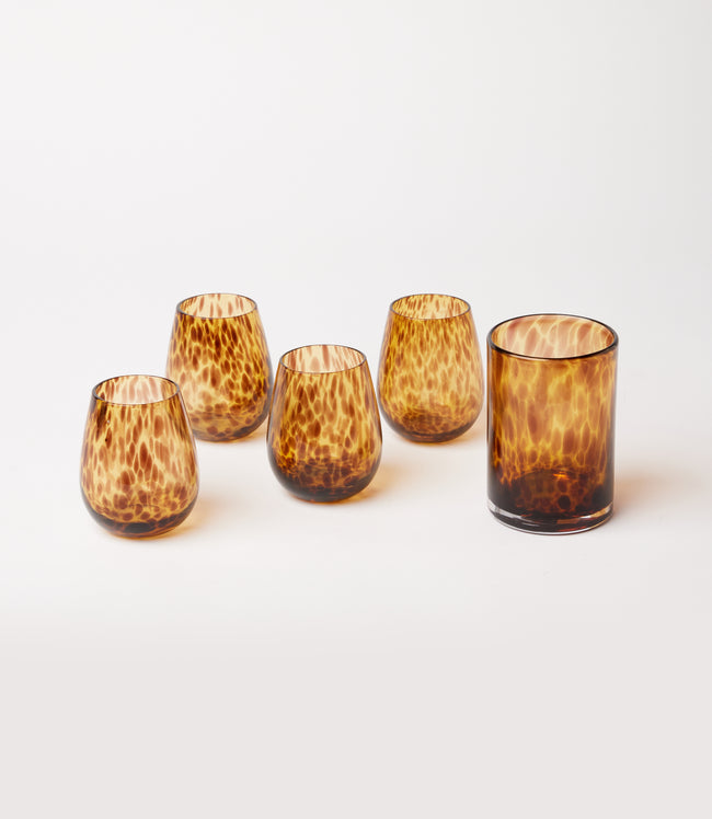 Karen Kane Tortoise Tortoise Wine Glasses Set Of 4 Karen Kane