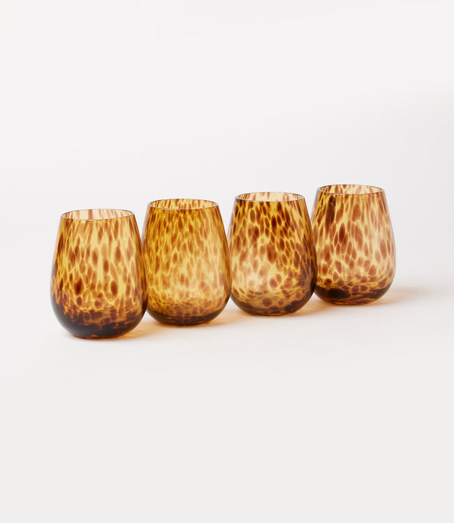 karen kane Tortoise Tortoise Wine Glasses Set Of 4 Karen Kane