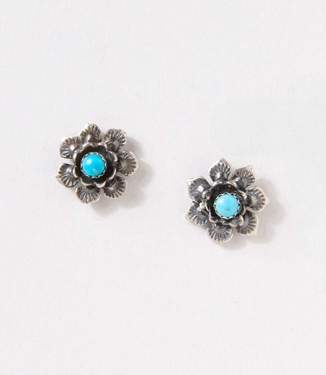 Karen Kane Turquoise Embellished Flower Turquoise Earrings Karen Kane