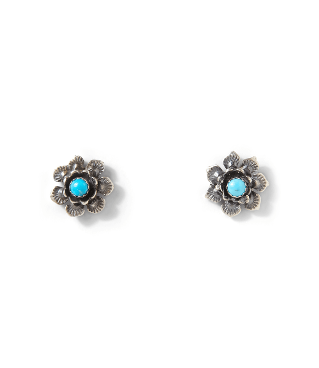 Karen Kane Turquoise Embellished Flower Turquoise Earrings Karen Kane