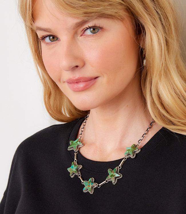 karen kane Turquoise Five Star Turquoise Necklace Karen Kane