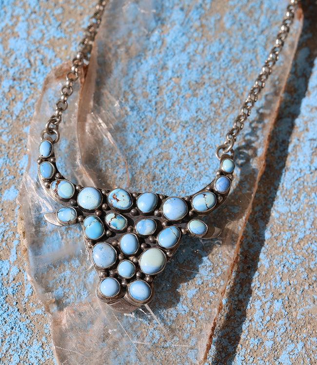 karen kane Turquoise Golden Hill Longhorn Turquoise Pendant Necklace Karen Kane