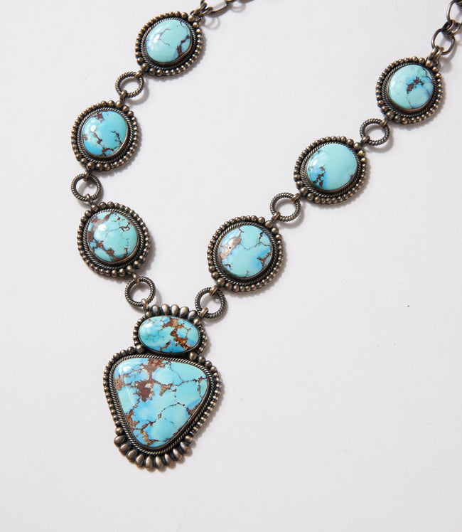 karen kane Turquoise Golden Hill Turquoise Station Necklace Set Karen Kane