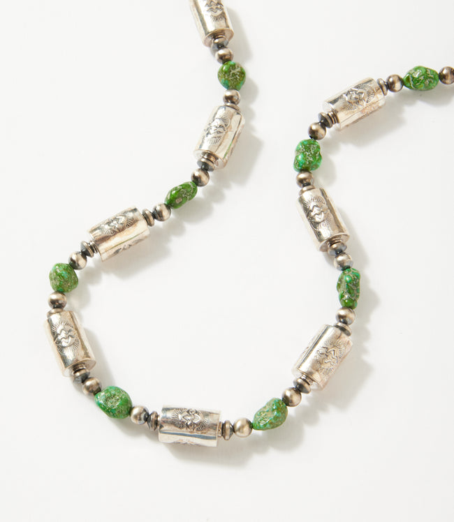 Karen Kane Turquoise Green Turquoise Sterling Silver Necklace Karen Kane