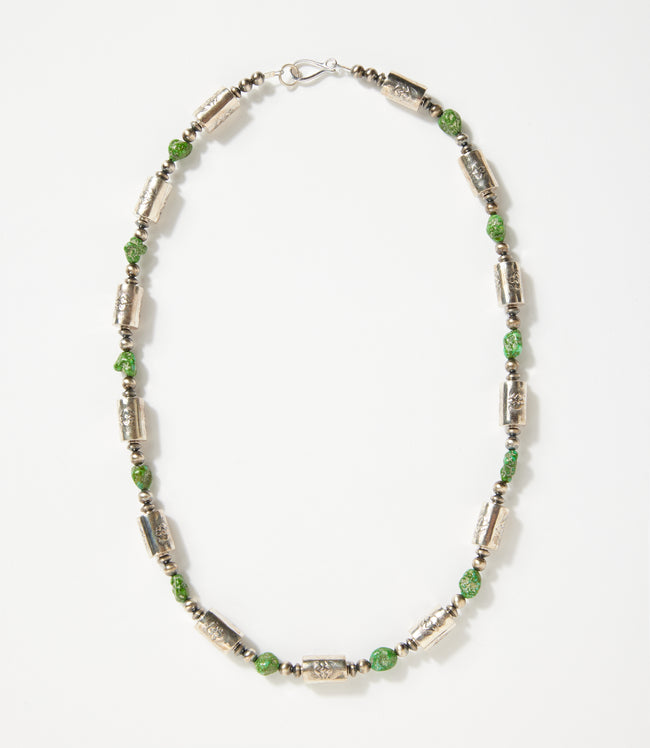 Karen Kane Turquoise Green Turquoise Sterling Silver Necklace Karen Kane