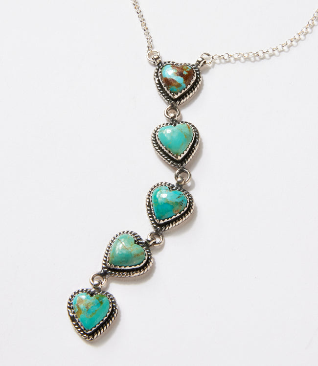 Karen Kane Turquoise Kingman Turquoise Heart Necklace Karen Kane