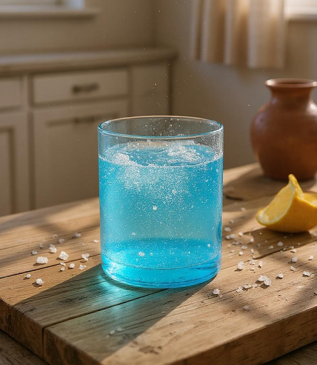 Karen Kane Turquoise Short Bubble Drinking Glass Karen Kane