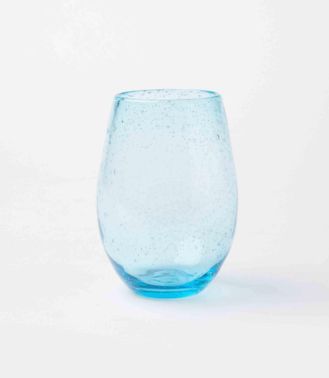 Karen Kane Turquoise Stemless Bubble Wine Glass Karen Kane