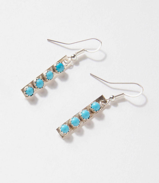 Karen Kane Turquoise Turquoise Bar Dangle Earrings Karen Kane