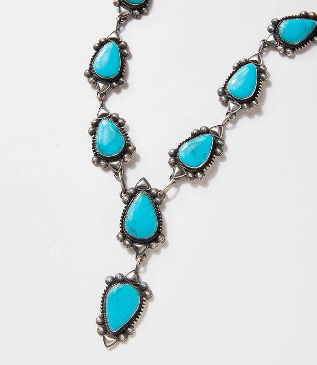 Karen Kane Turquoise Turquoise Stone Lariat Necklace And Earrings Set Karen Kane