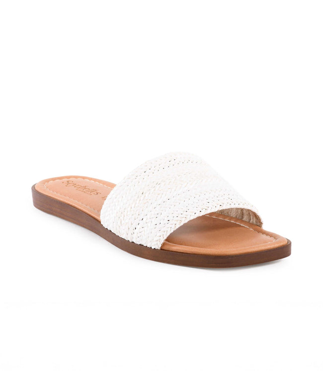 Karen Kane White Palm Perfection Sandals Karen Kane