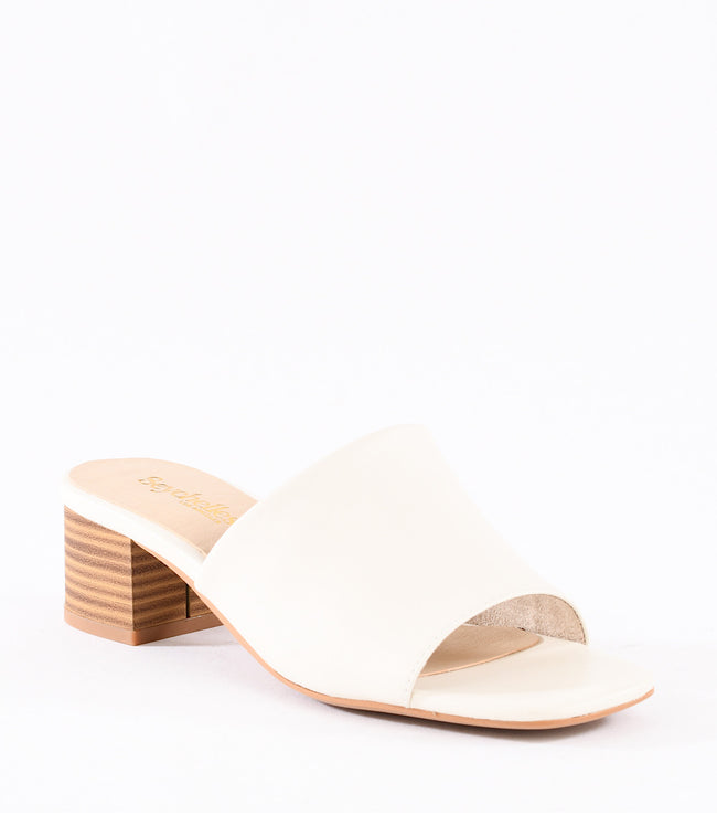 Karen Kane White Pepper Mid Heel Sandals Karen Kane