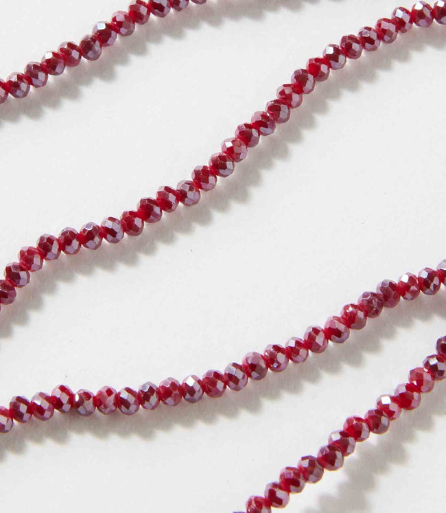 Karen Kane Wine Crystal Beaded Stretch Bracelet Karen Kane