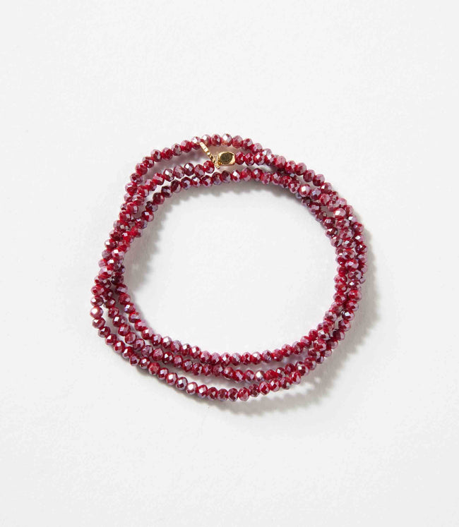 karen kane Wine Crystal Beaded Stretch Bracelet Karen Kane