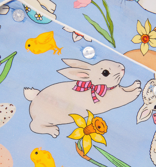 Karen Mabon Basket Full Of Joy Blue Kids Pyjama Set