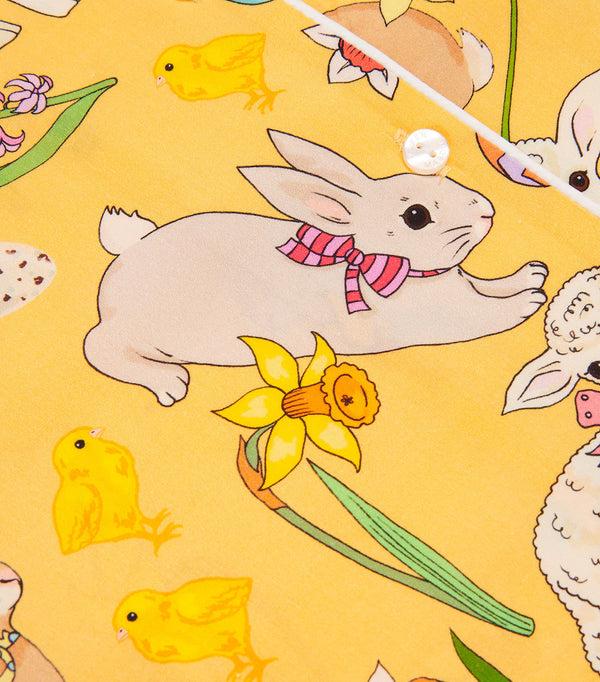 Karen Mabon Basket Full Of Joy Yellow Kids Pyjama Set