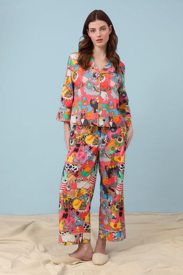 Karen Mabon Fancy Dress Cats Organic Cotton Pyjama Set