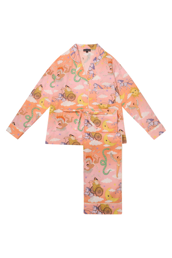 karen mabon Greek Mythology Sunset Cotton Pyjama Set