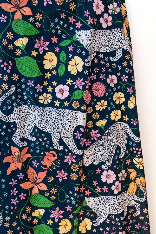Karen Mabon Alpine Leopard Cotton Sleep Dress