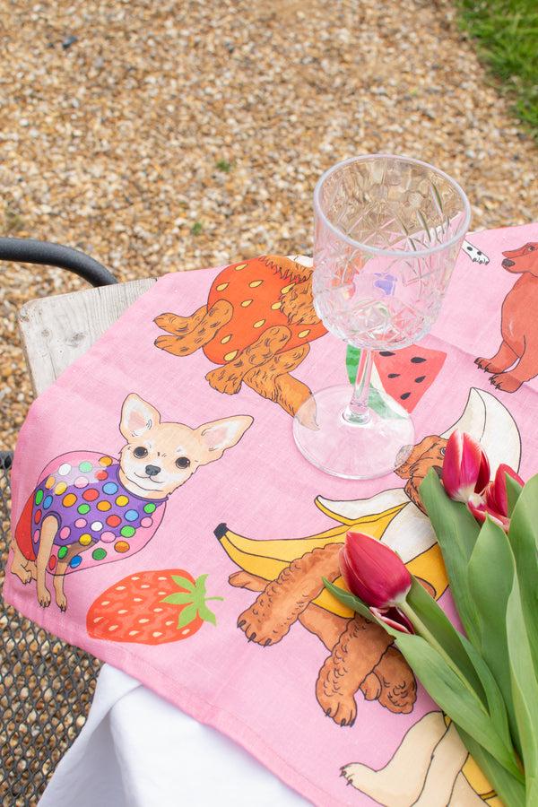 Karen Mabon Dog Desserts Tea Towel