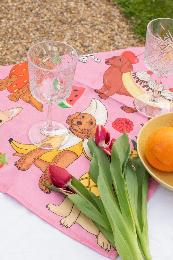 Karen Mabon Dog Desserts Tea Towel