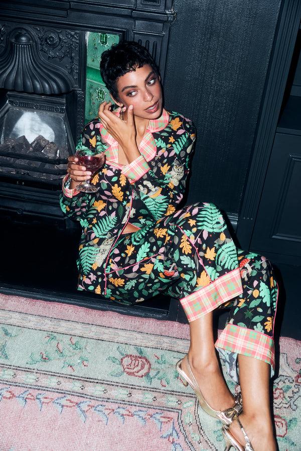 Karen Mabon Magic Forest Tartan Cotton Pyjama Set